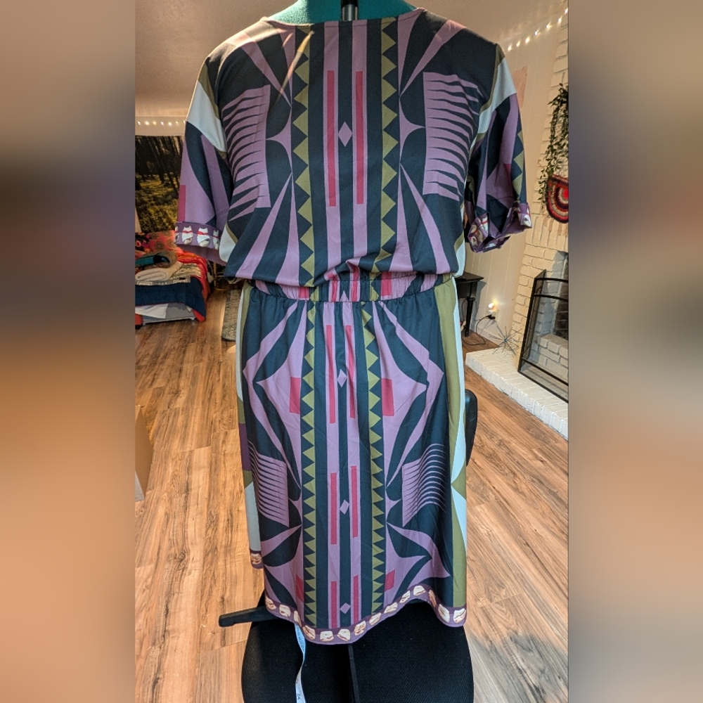 Jamie OKUMA parfleche Geometric Patterned Dress